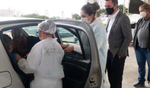 Vacinação no Brunão. Fotos: Helber Aggio/PMSA