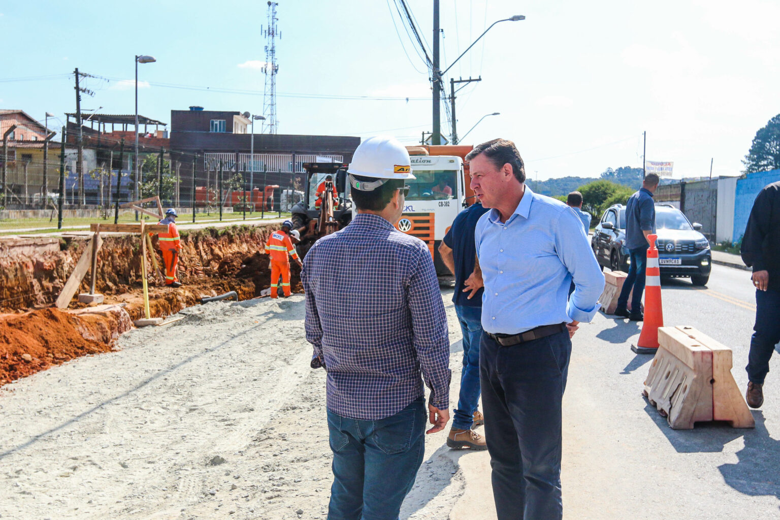 Prefeito Orlando Morando vistoria andamento nas obras de alargamento da ...