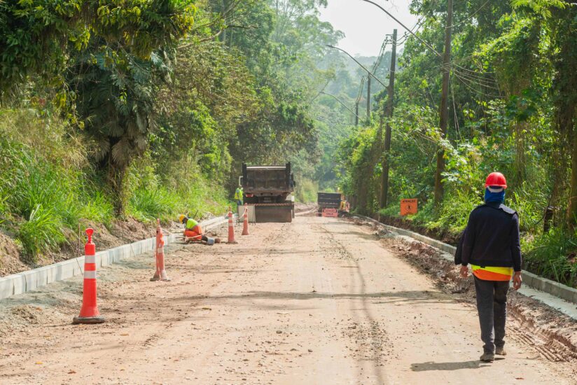 Prefeito Orlando Morando vistoria andamento das obras da Estrada dos ...